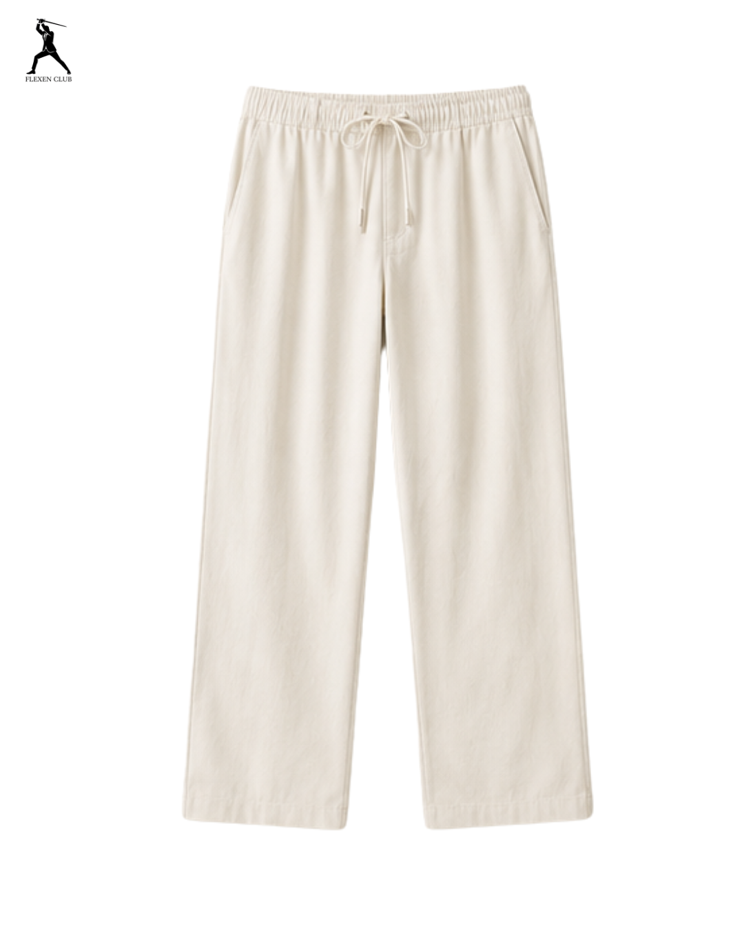 Old Money Classic Combo - Beige Shirt & White Trouser