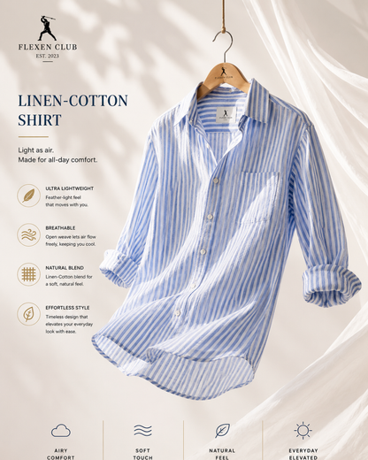 Flexen Club Men’s Blue Stripes Shirt