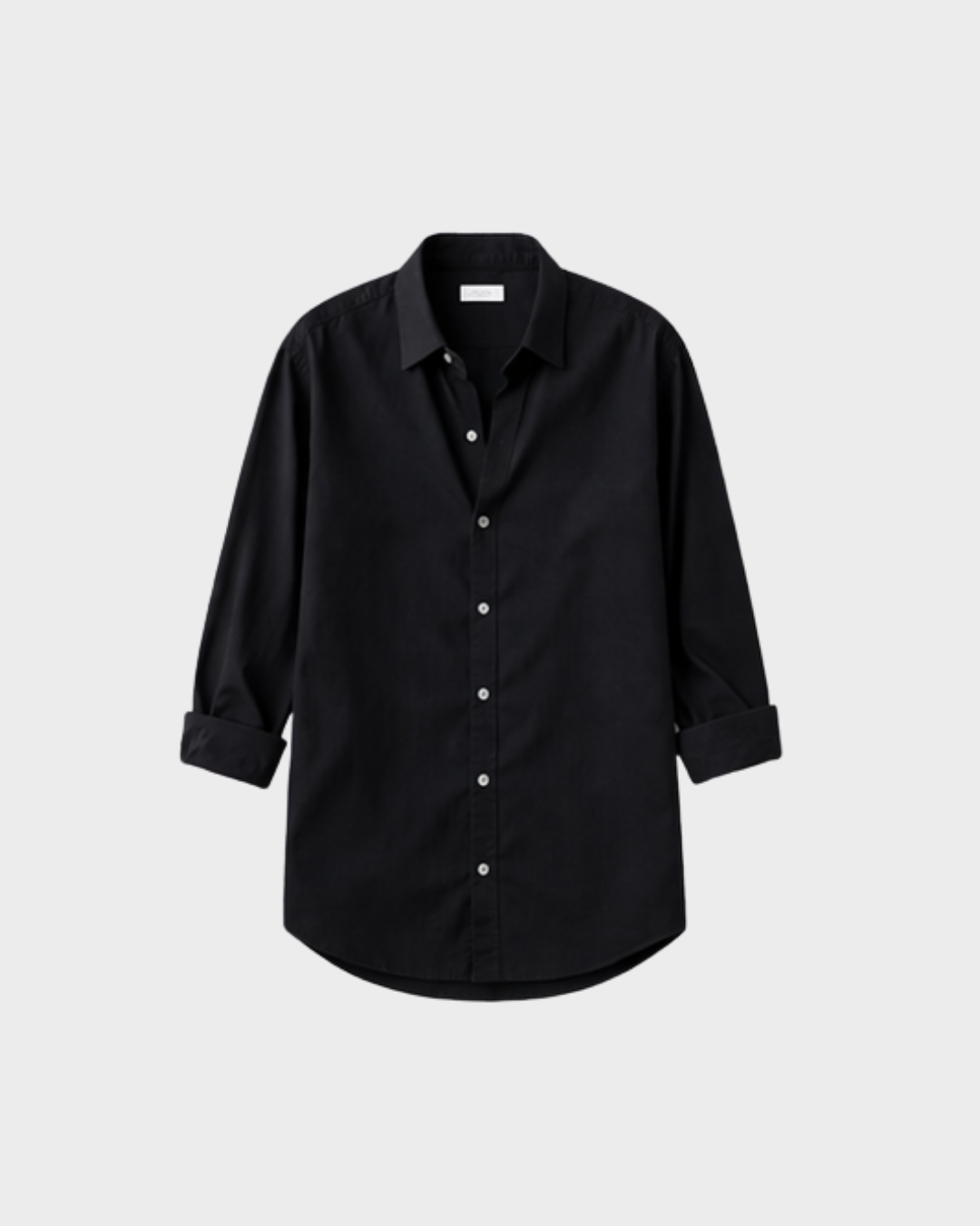 Old Money Classic Combo - Black Shirt & Beige Trouser
