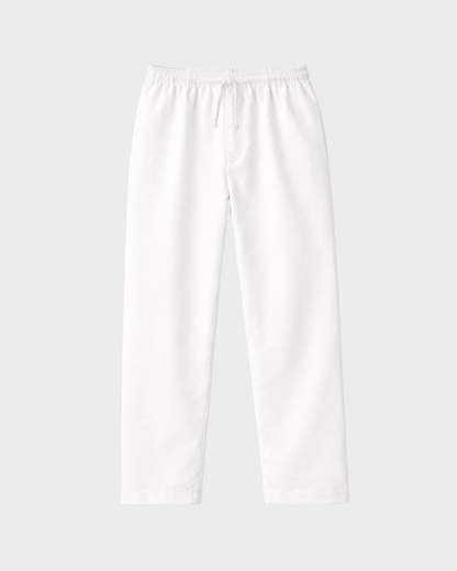 Old Money Classic Combo - Blue Stripe Shirt & white Trouser