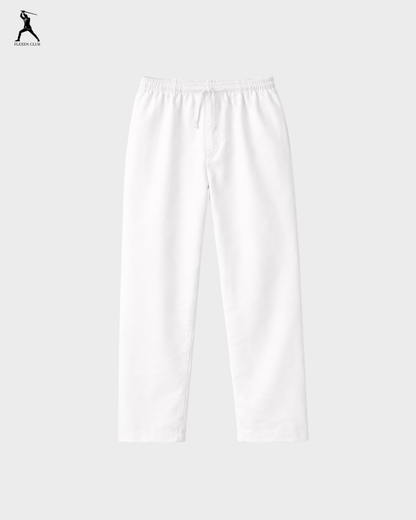 Old Money Classic Combo - Pink Shirt & White Trouser