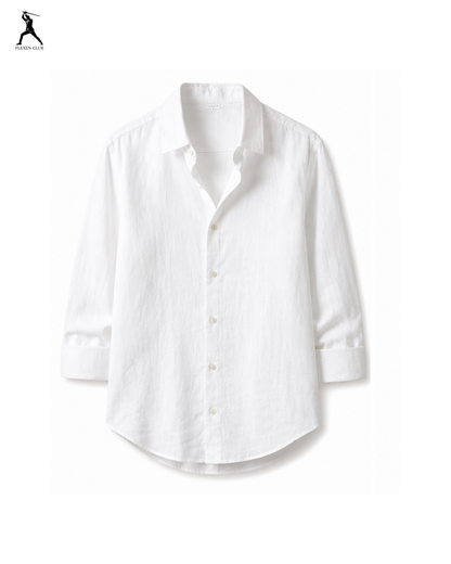 Old Money Classic Combo - White Shirt & Beige Trouser