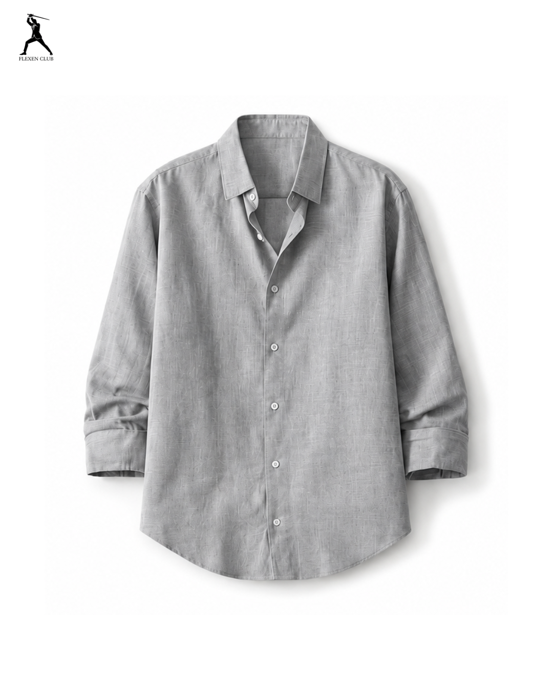 Old Money Classic Combo - Grey Shirt & Black Trouser