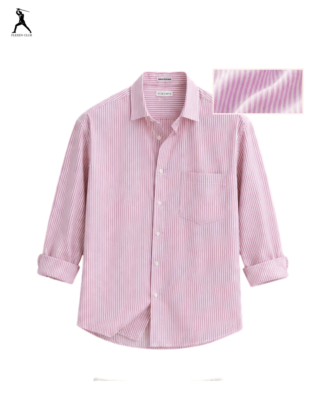 Old Money Classic Combo - Pike Stripe Shirt & White Trouser
