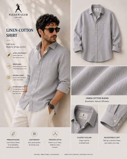 Flexen Club Men’s Grey Shirt