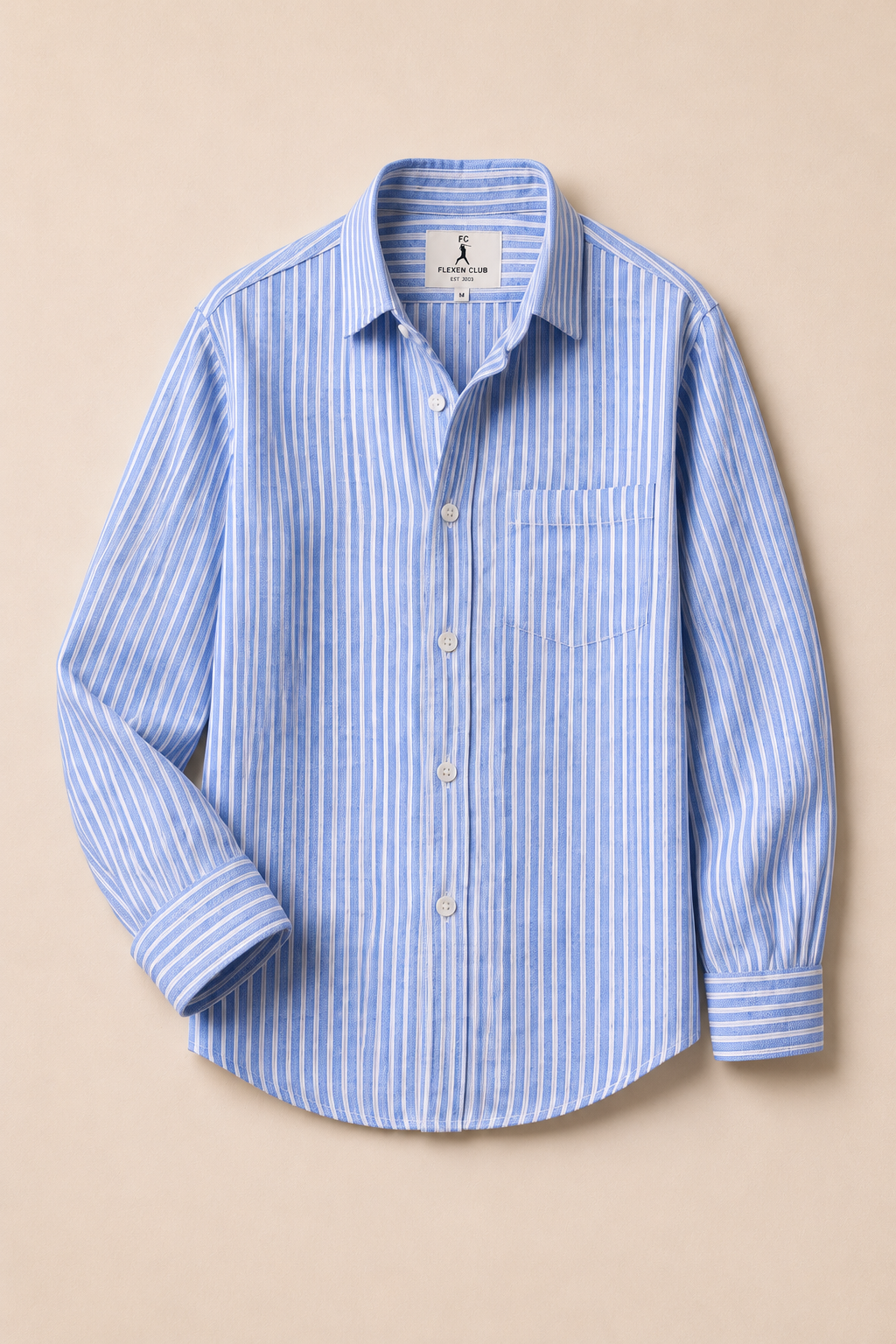 Flexen Club Men’s Blue Stripes Shirt
