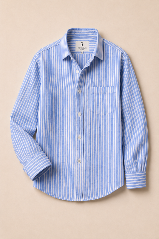 Flexen Club Men’s Blue Stripes Shirt