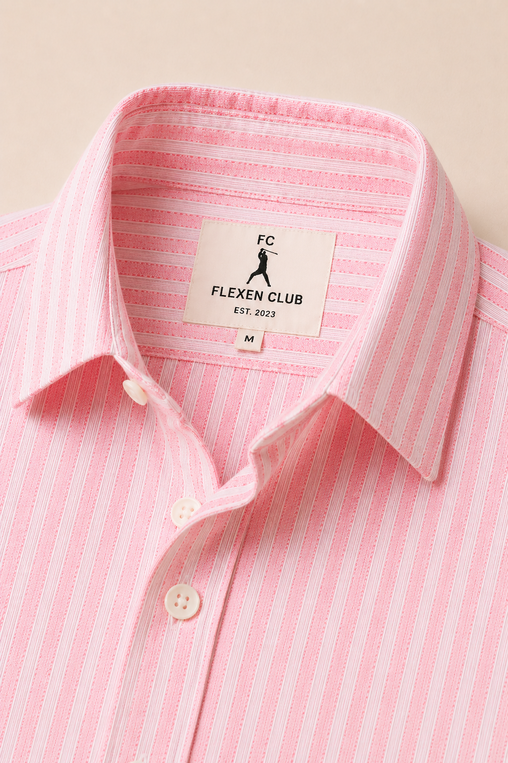 Flexen Club Men’s Pink Stripes Shirt