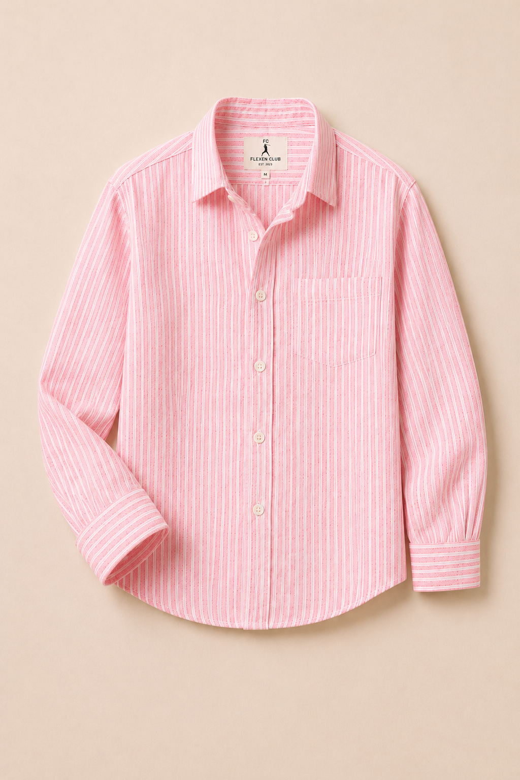 Flexen Club Men’s Pink Stripes Shirt