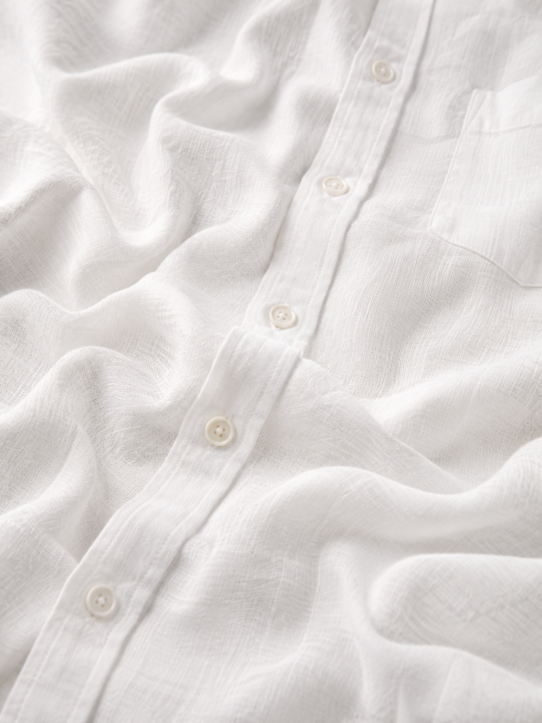 White Linen Shirt & Black Linen Trousers Combo