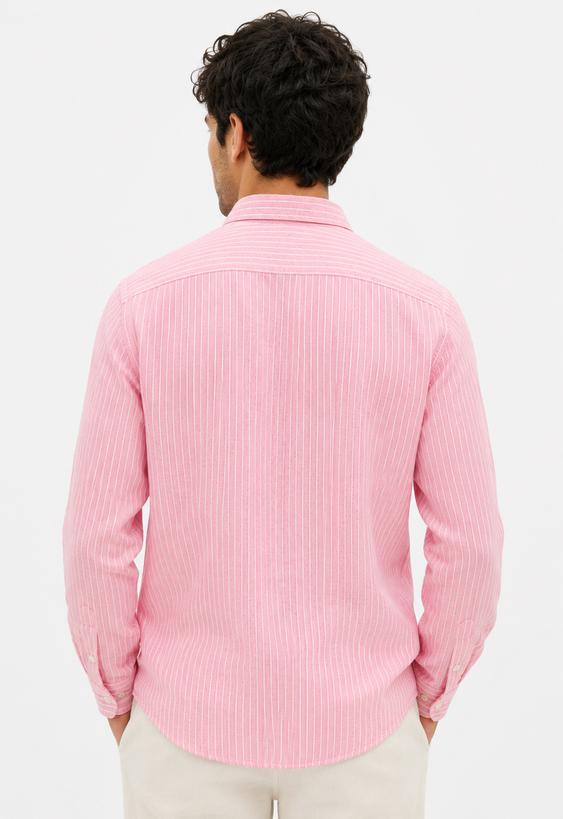 Flexen Club Men’s Pink Stripes Shirt